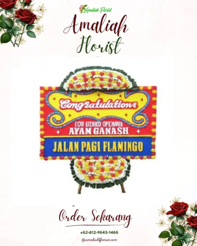 Bunga Papan Congratulation di Purangi